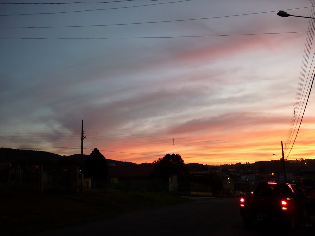 entardecer em lages sc brasil