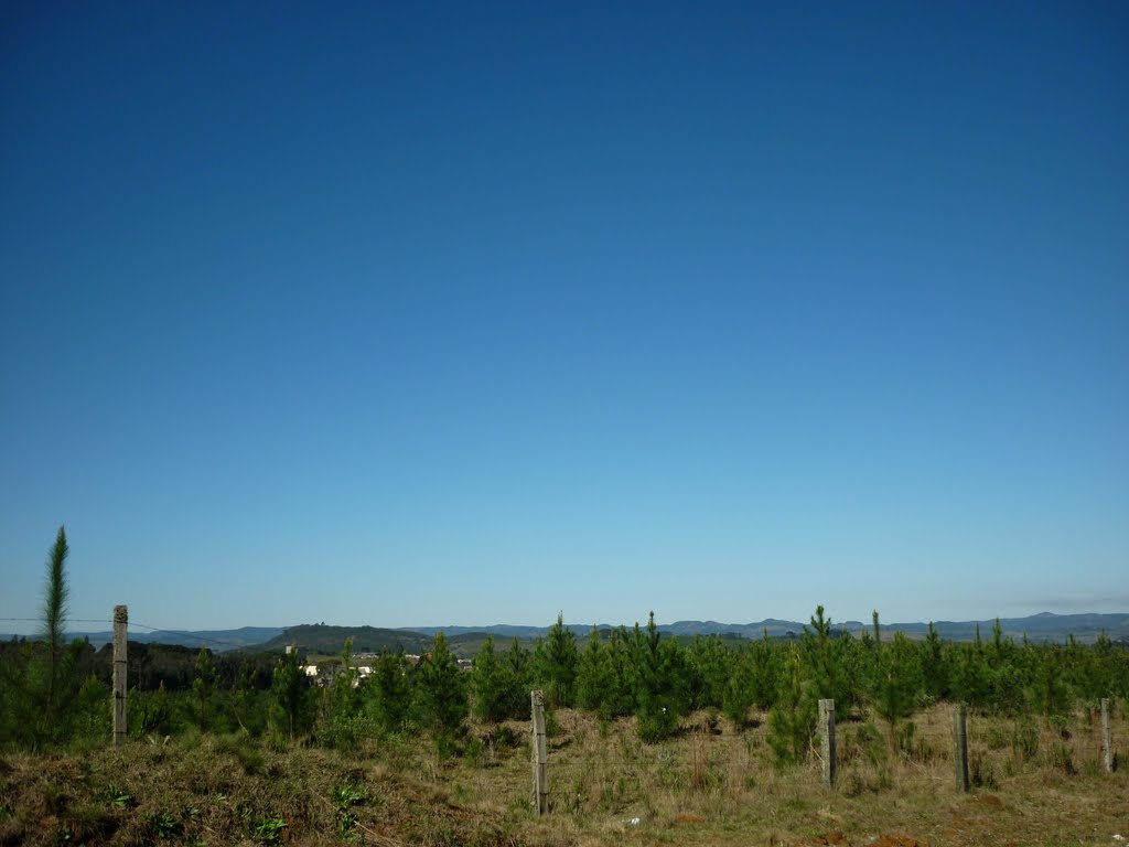 uma visao dos campos de lages, sc brasil.