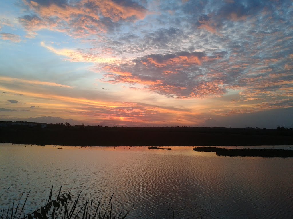 Entardecer  na lagoa da Bastiana - Iguatu -Ce