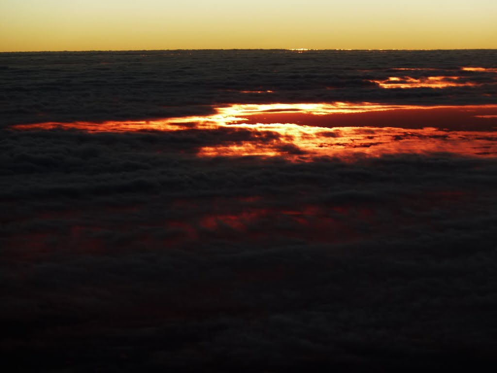 View From the Airplane - Sunset - CE - BR