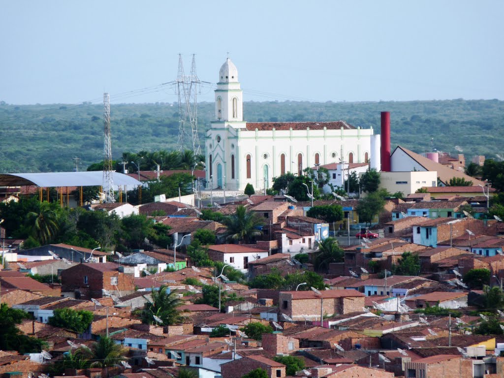 Sobral vista do Santuário da Mãe Rainha. Em destaque a igreja do Sumaré.
