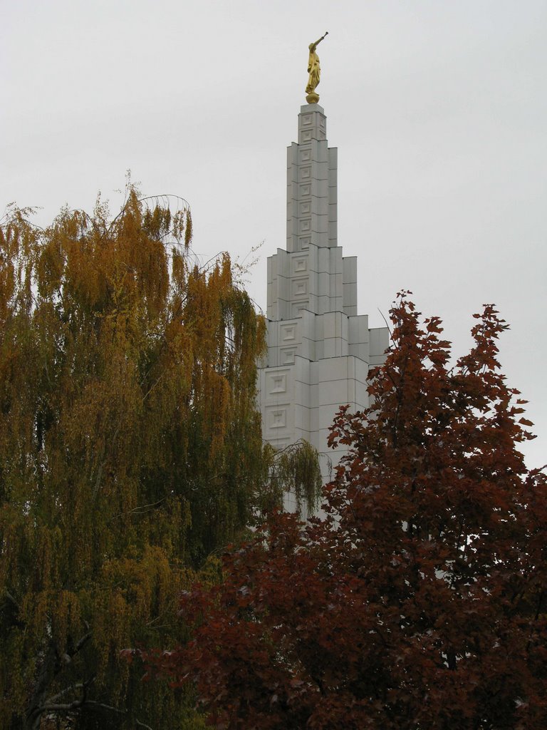 Idaho Falls Temple in Autumn