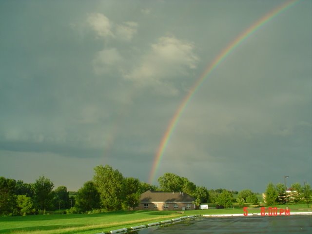 rainbow over,IA