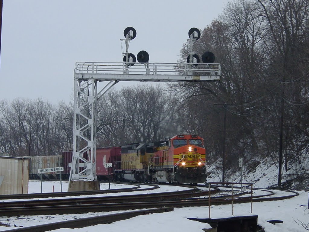 BNSF & CN locomotives at M.M. 205