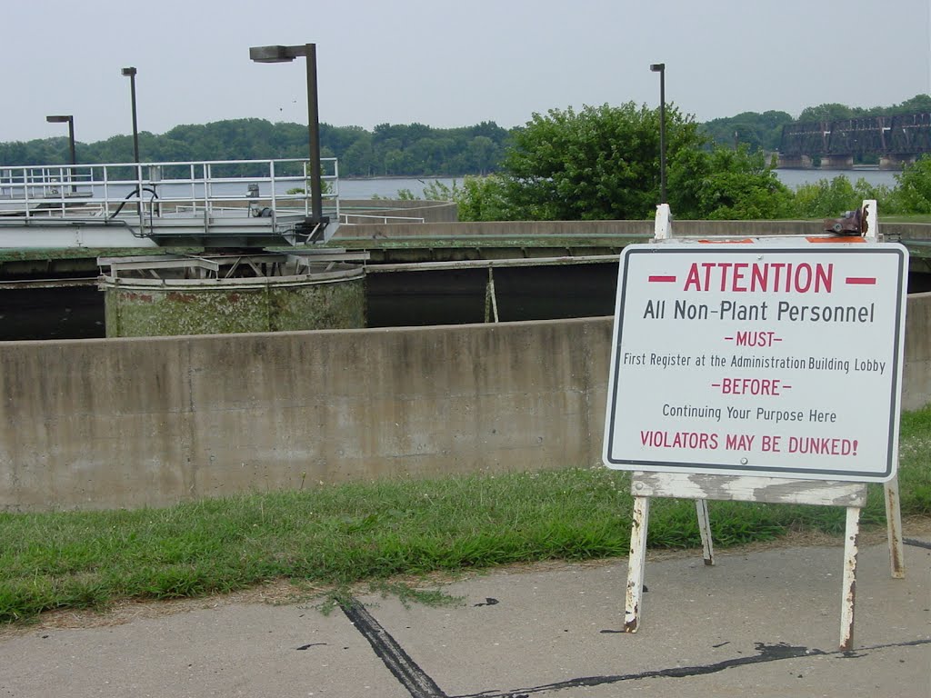 Sewage Treatmemt Plant WARNING SIGN