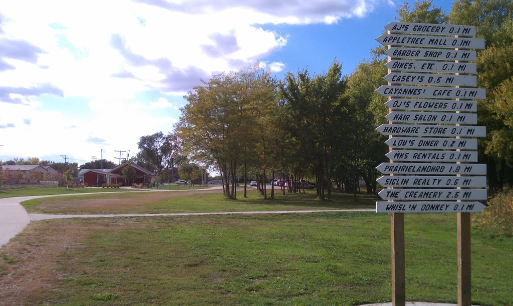 High Trestle Trail Woodward IA Signpost