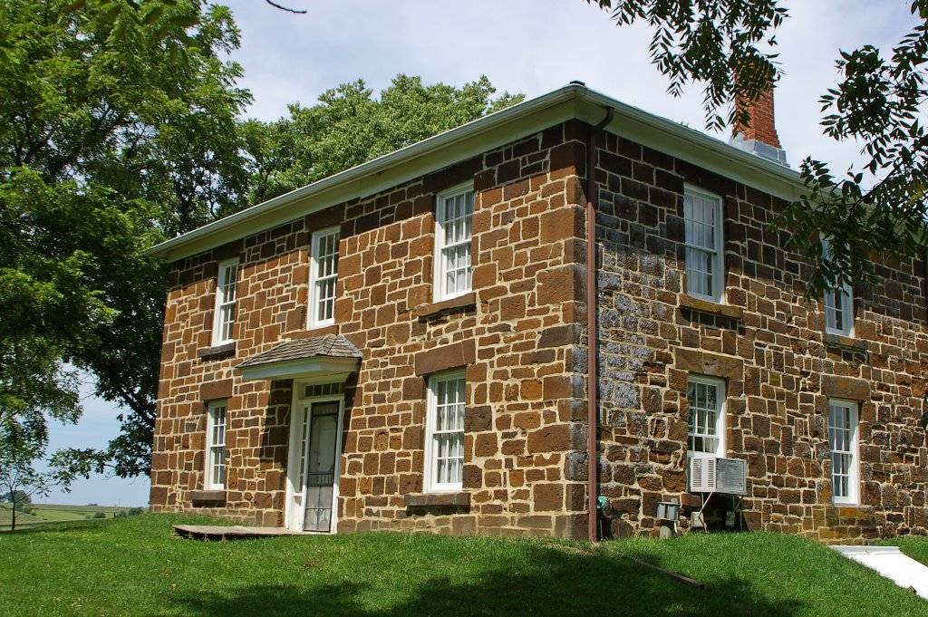 Hitchcock House Nat. Historic Landmark, Lewis, Iowa 1856