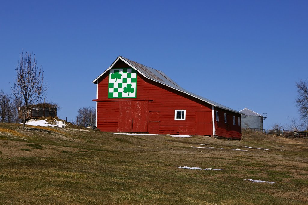 Shamrock Quilt Barn east of Guthrie Center, Iowa