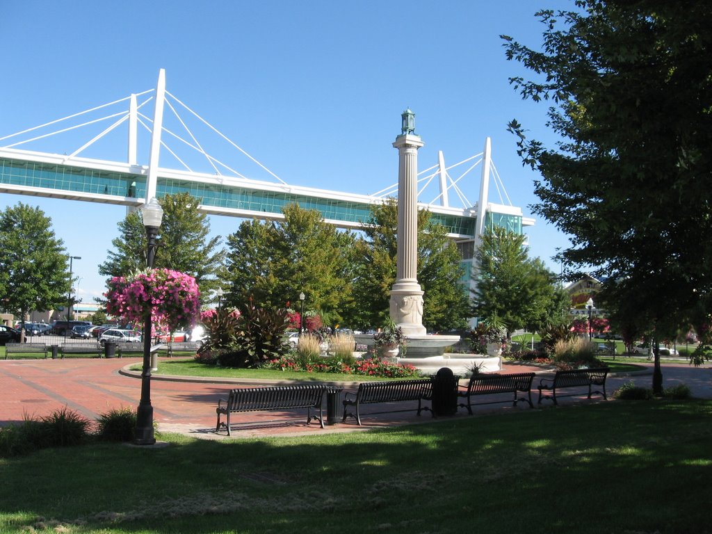 Dillon Fountain and Davenport Skybridge