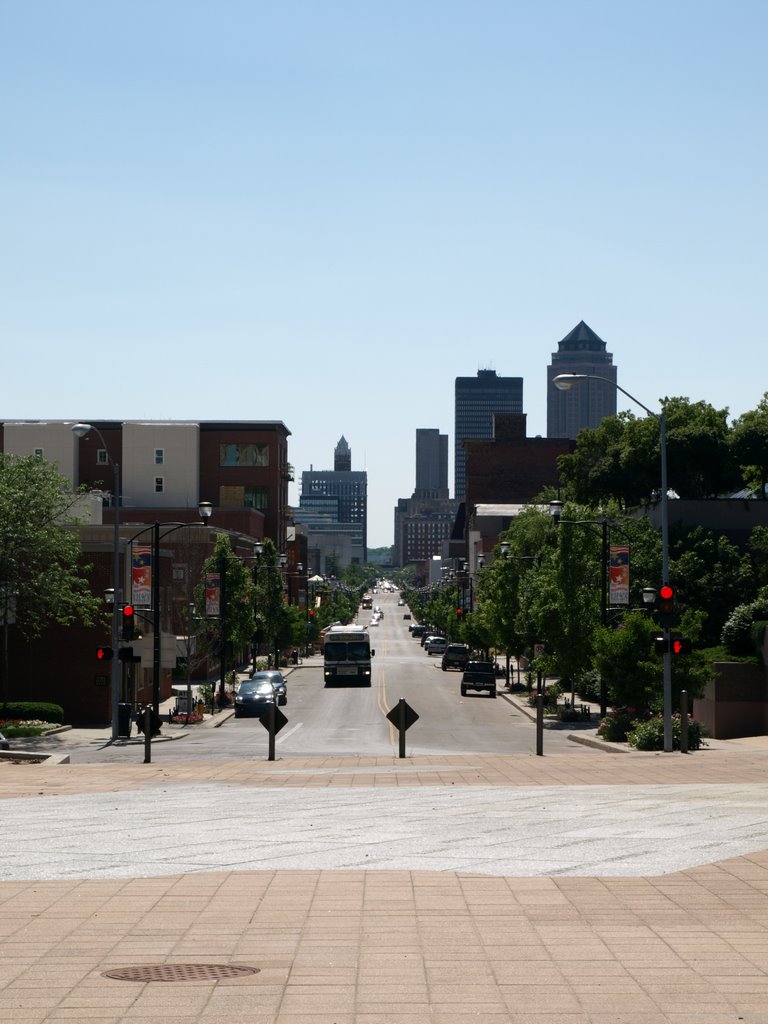 View down Locust Street