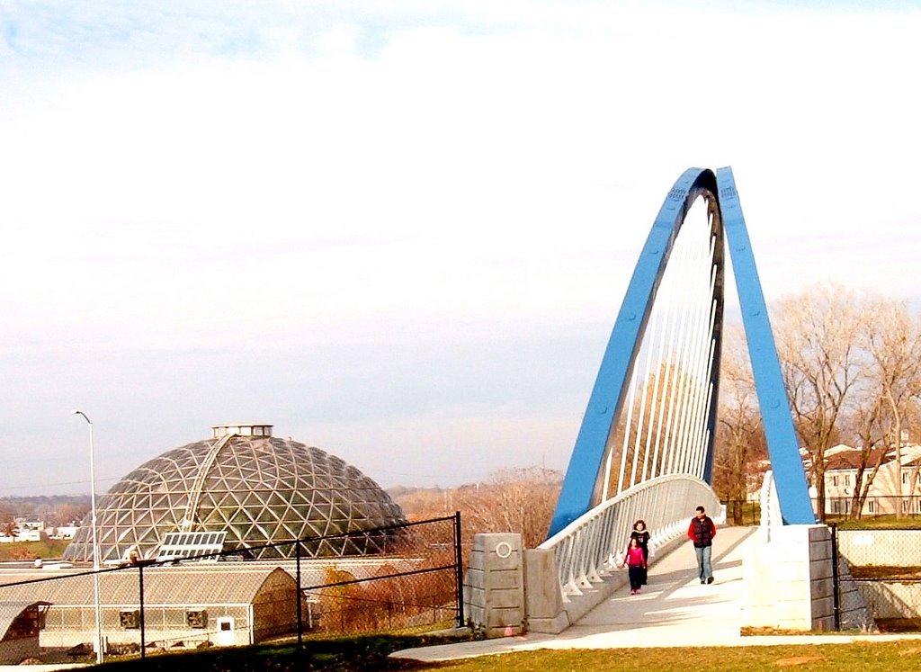Edna M Griffin Bridge in Downtown Des Moines