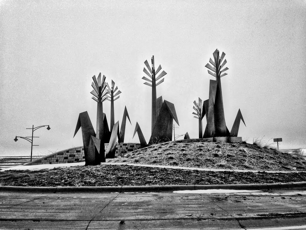 Young Corn Sculpture - Marion, Iowa