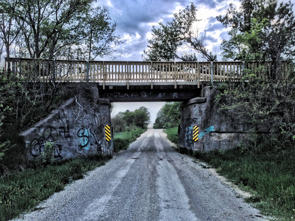 Cedar Valley Nature Trail Overpass At Dusk