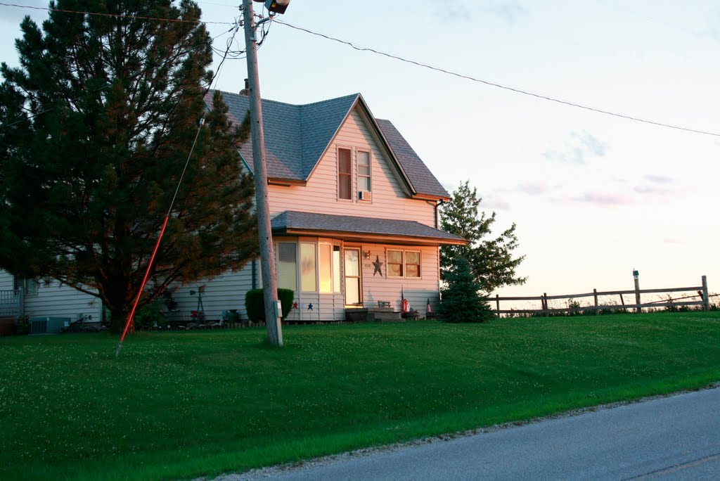 House at sunset