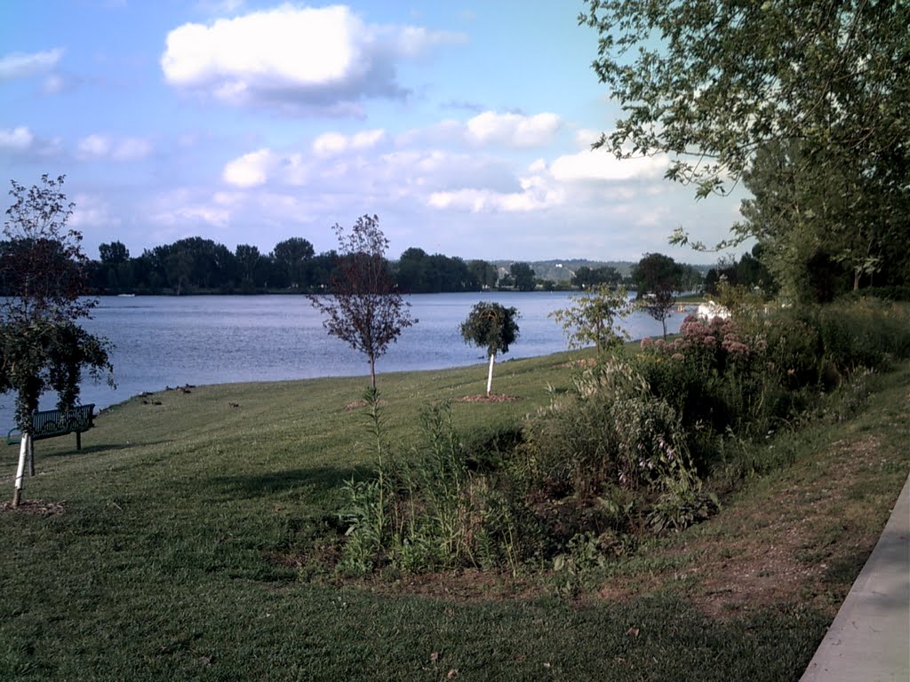 Water gardens by Carter Lake