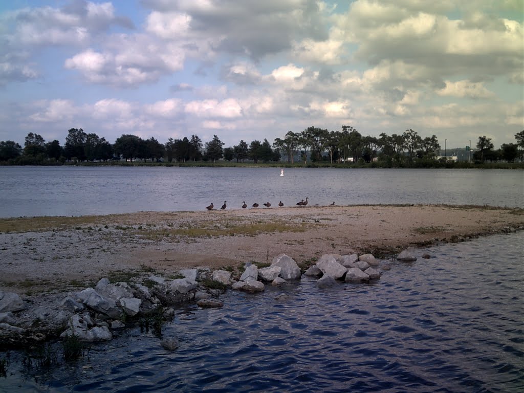 Jetty on Carter Lake in Mabrey Park