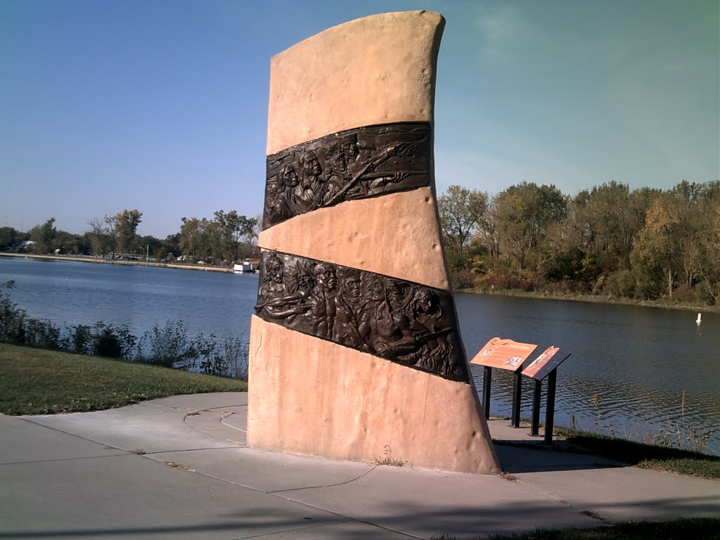 Lewis and Clark exhibit by Carter Lake