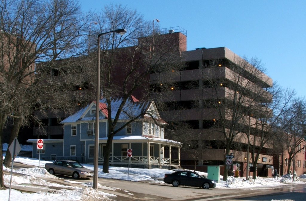Womens Resource and Action Center (Next to parking ramp) in Winter 2008, Iowa City, IA
