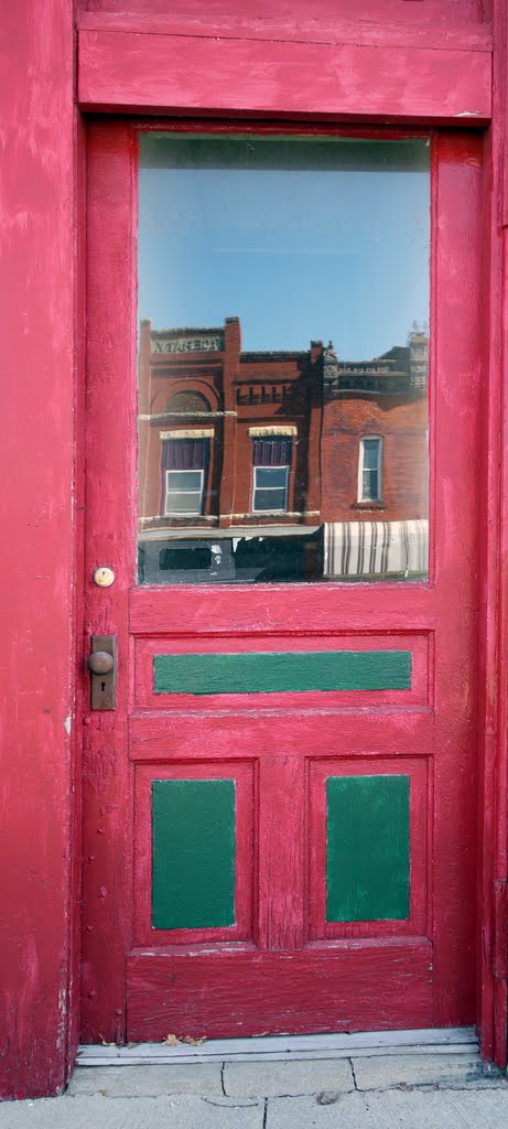 Red Door Reflection