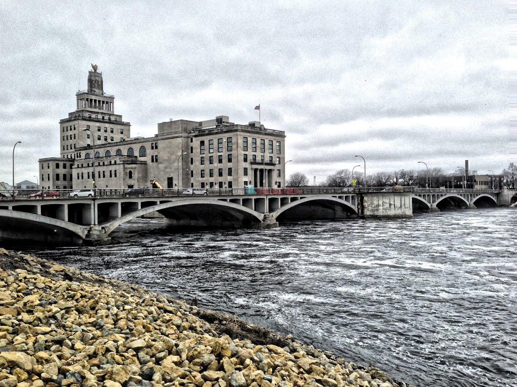 Historic 1st Avenue Bridge Over Cedar River (Opposite Side)