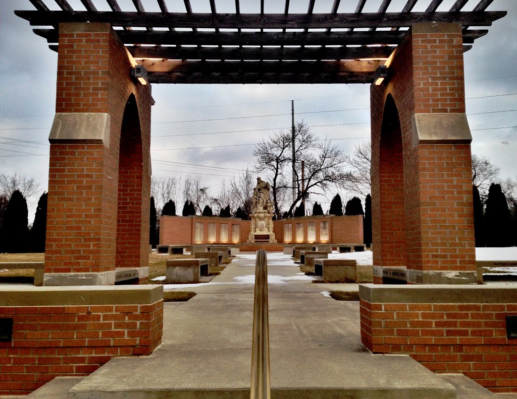 View of St. Wenceslaus Church Walkway To Statue