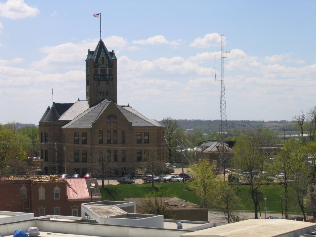 Johnson County Courthouse from parking garage