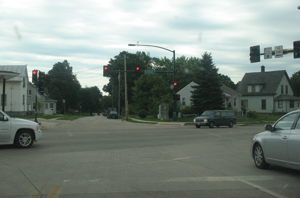 Red light on Dodge