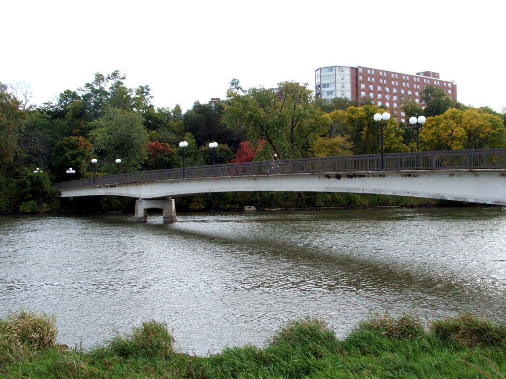 Pedestrian Bridge, Iowa River, near Art Center, Iowa City