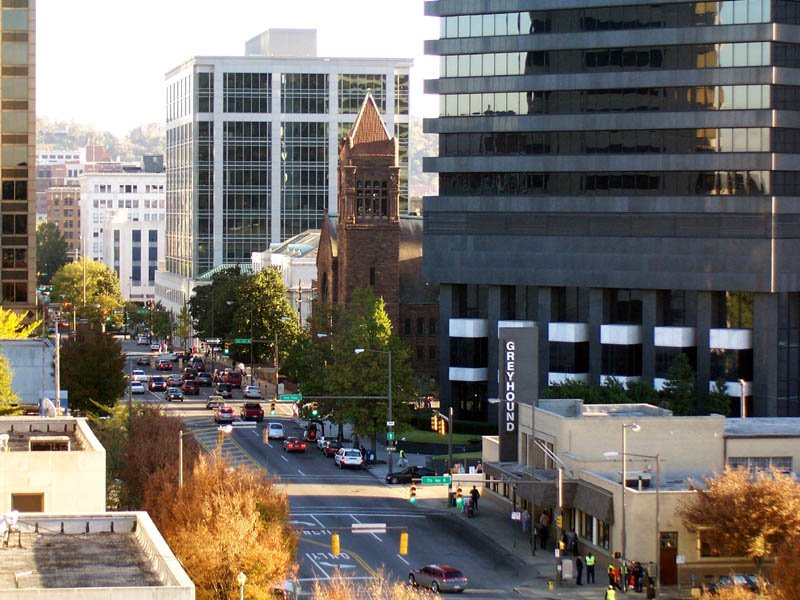 Looking south at Birmingham
