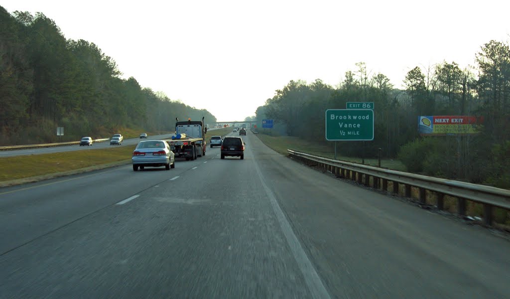 Interstate 20, 69, Exit 86 Brookwood, Vance