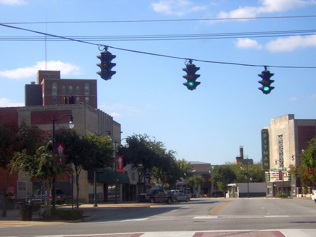 Looking Down Broad Street, Gadsden, Alabama 10-18-2008
