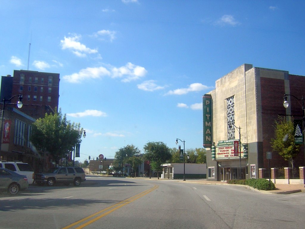 Broad Street In Front Of The Pitman Theatre, Gadsden, Alabama 10-18-2008