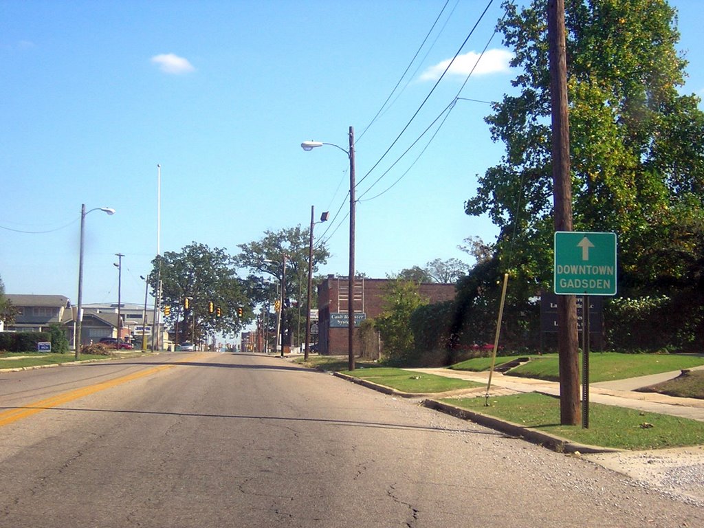 Entering Downtown Gadsden, Alabama 10-18-2008