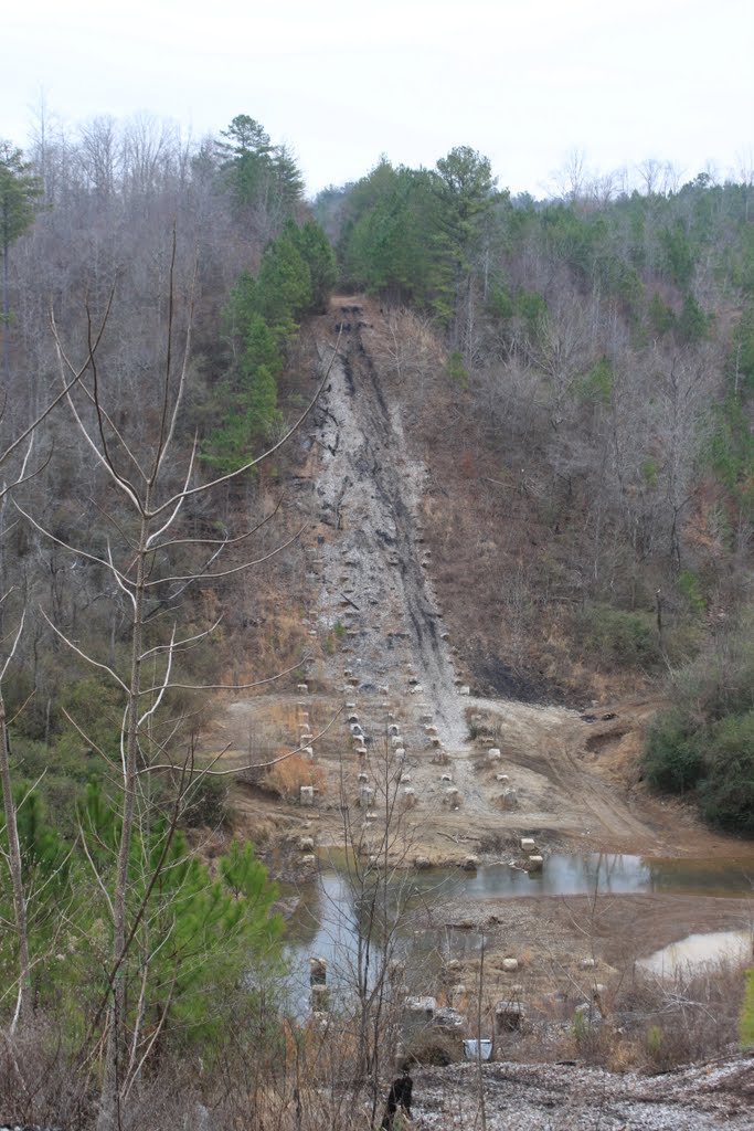 Ruins of 100 year old Train Trestle After Being Burned
