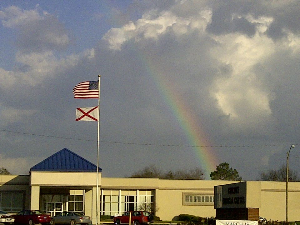 Rainbow during a tornado outbreak in Alabama