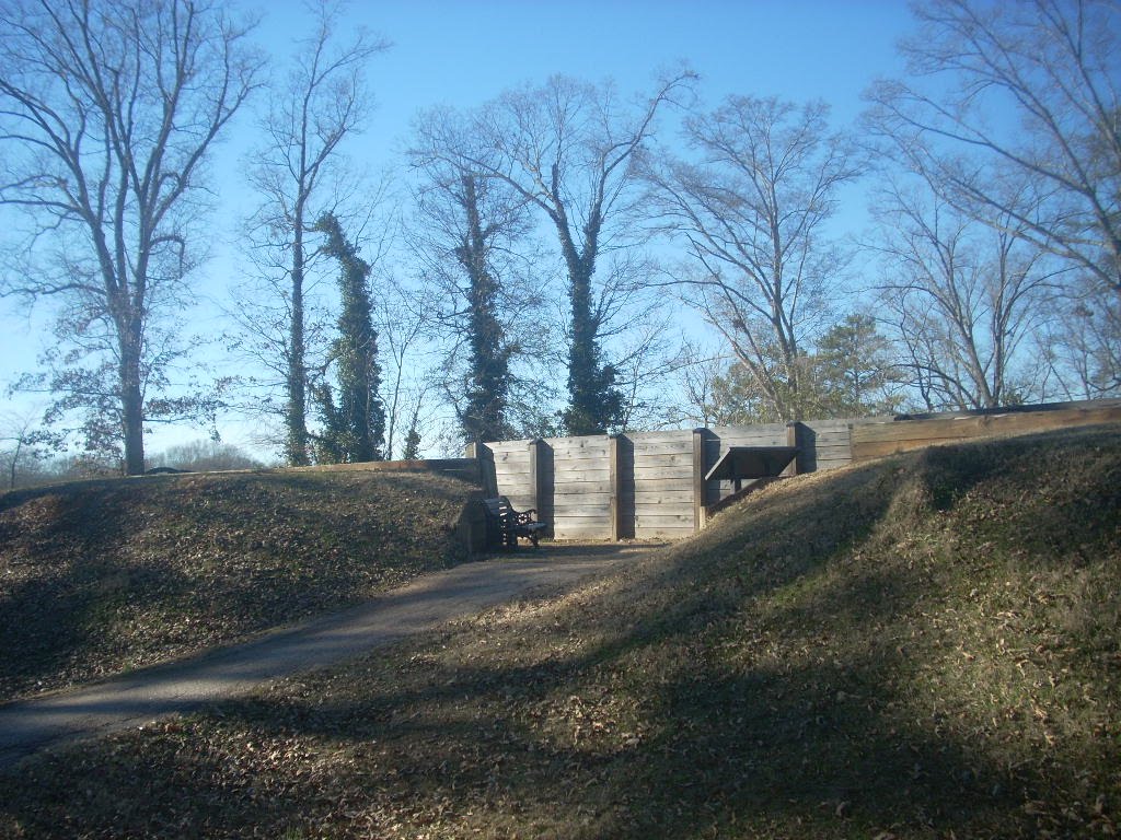 Recreated Fort Tyler in West Point, Georgia.