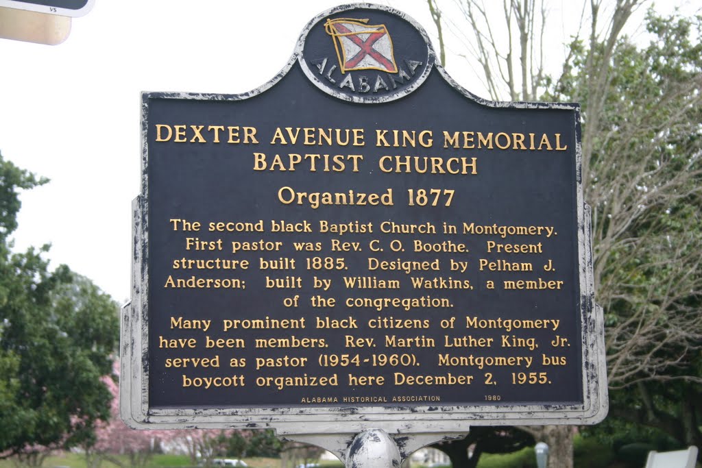 Historic Marker for Dexter Avenue Baptist Church