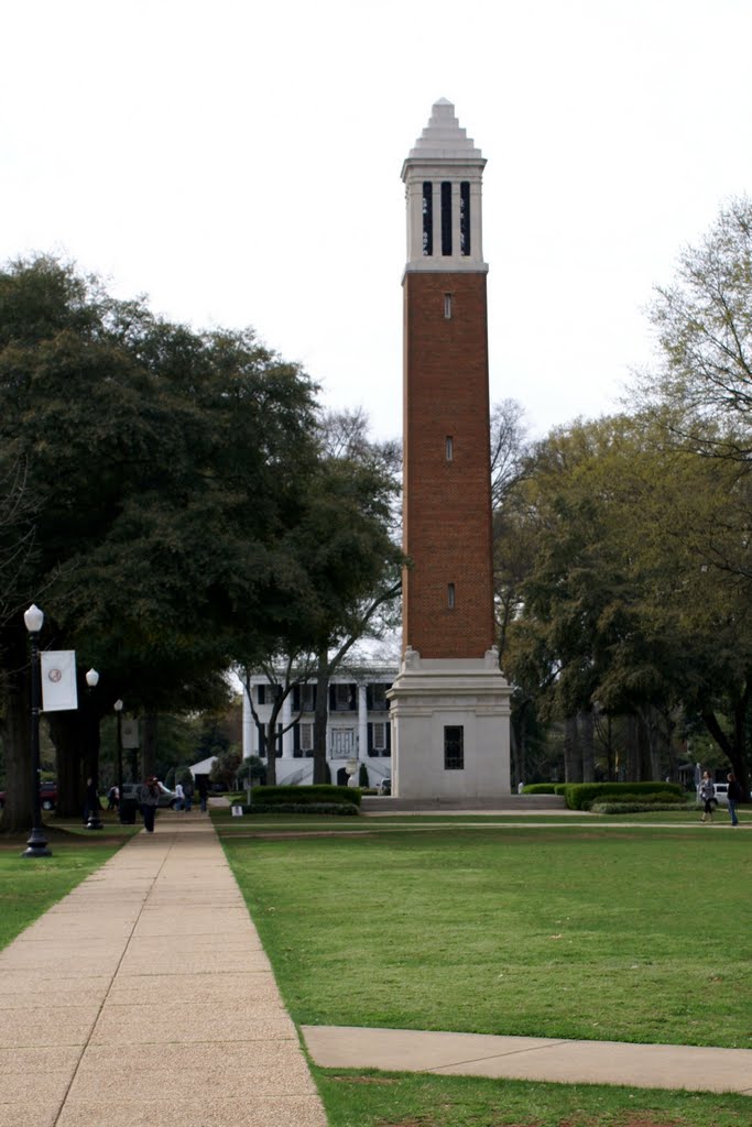 Denny Chimes with Presidents Mansion behind