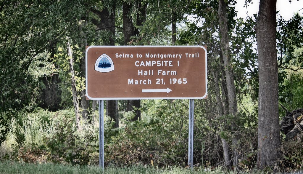 Hall Farm - First Camping Site of the Salem to Montgomery Voting Rights March