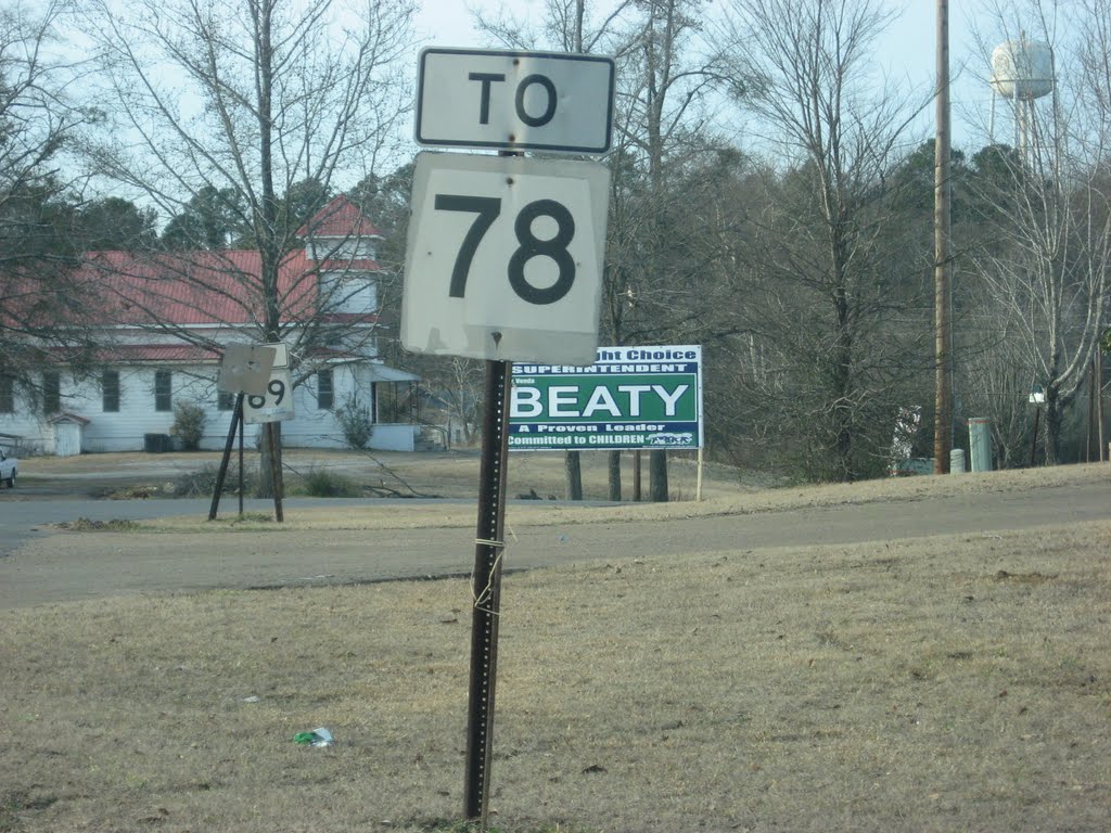 wrong Highway 78 sign