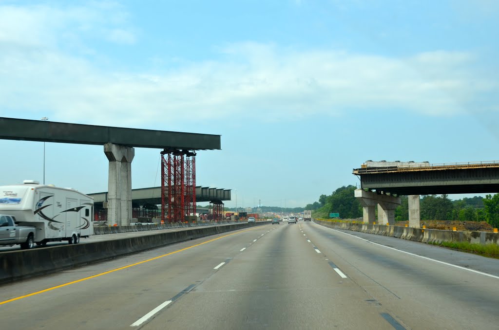 Bridge construction on I-65