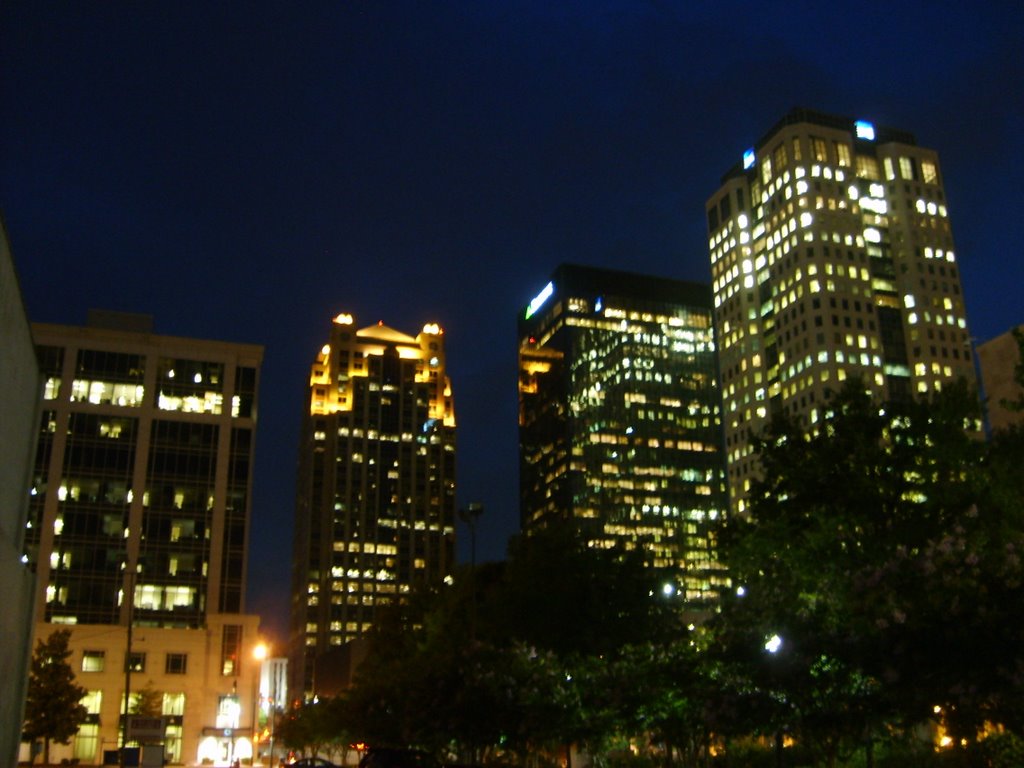 Downtown at night