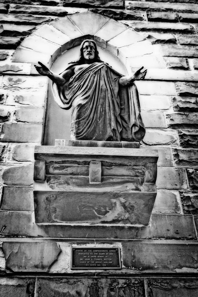Statue of the Compassionate Christ - The Cathedral Church of the Advent - Built 1883
