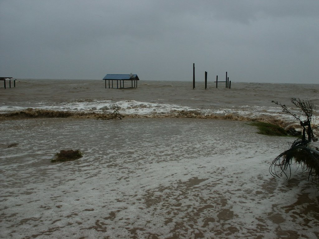 Mobile Bay during Hurricane Katrina