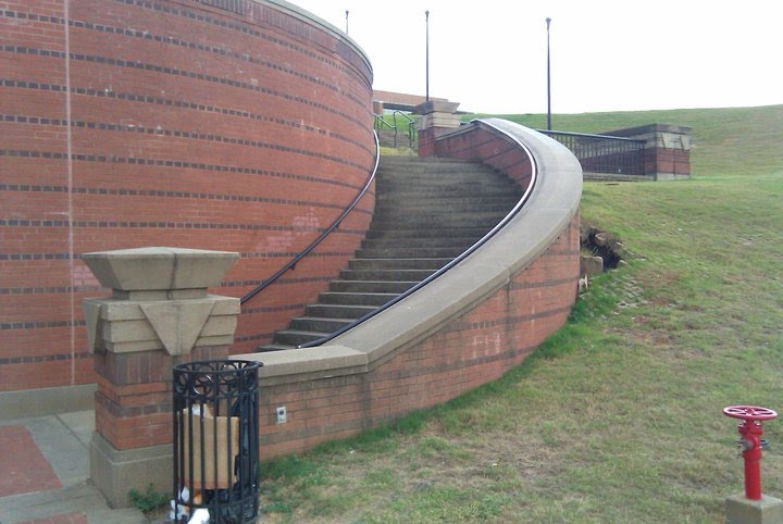 Spiral staircase at Riverwalk