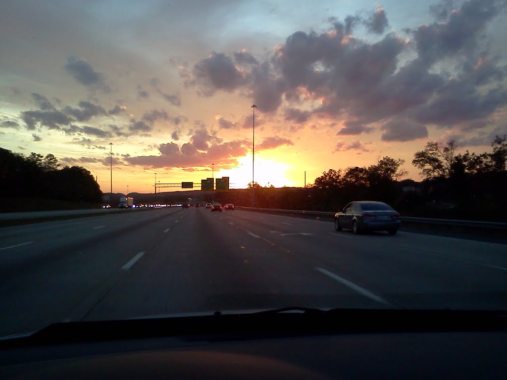 Sunset from the interstate
