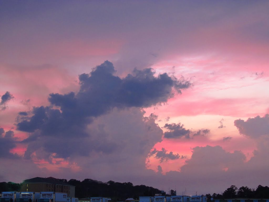Sunset in Hoover on Flag Day