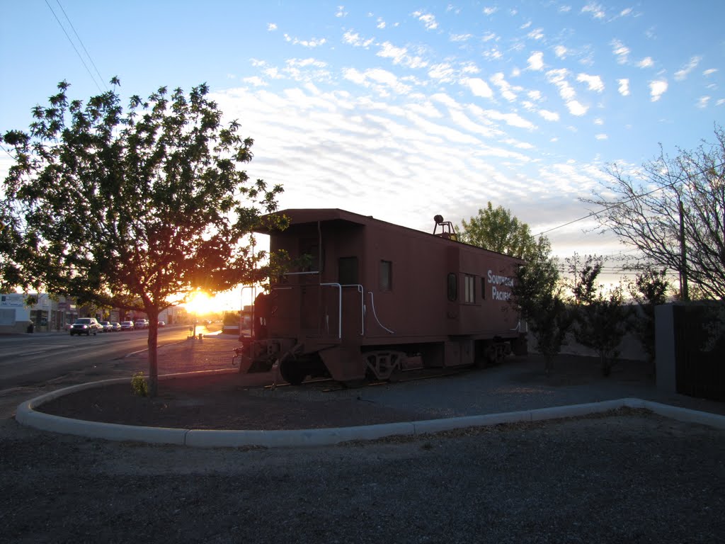 Benson Caboose at Sunset