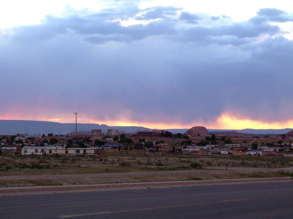 Fired sunset in Kayenta - AZ