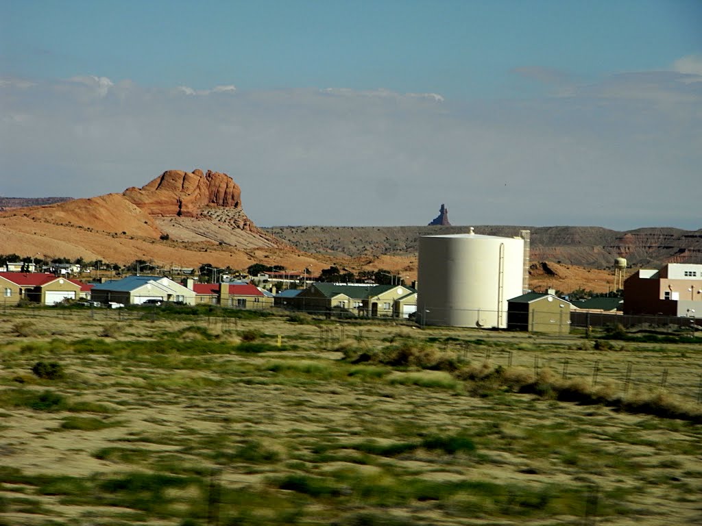 KAYENTA on U.S.160　カエンタの風景。モニュメントバレーは、この先を左折します。